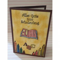 Alles Gute zum Schulanfang - Grußkarte