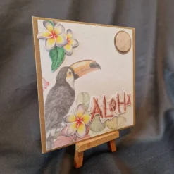 ALOHA - Geschenkverpackung - Geschenkverpackung zum Geburtstag - Blüten - Geschenk