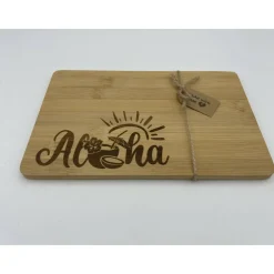 Aloha Frühstücksbrett aus Bambus