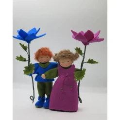 Anemone - Windröschen - Blumenkind - Jahreszeitentisch - Waldorf Art - Handgefertigte Blumenkinder - Sommer - Art.Nr.SO3