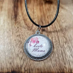 Anhänger Cabochon 20mm beste Oma, Mama, Tante oder Schwester