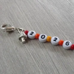 Anhänger Charm '2026' Glückspilz Geschenk – Kleine Aufmerksamkeit Silvester Neujahr