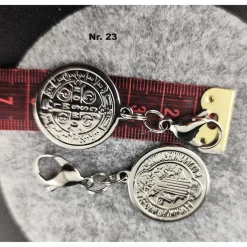 Anhänger für Charivari aus Edelstahl und Stein, Trachtenschmuck