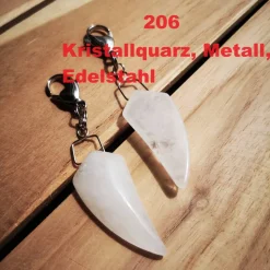 Anhänger für Charivari aus Edelstahl und Stein, Trachtenschmuck