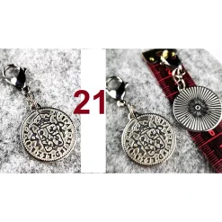 Anhänger für Charivari aus Edelstahl und Stein, Trachtenschmuck