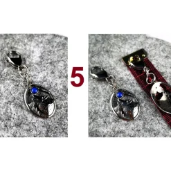 Anhänger für Charivari aus Edelstahl, Trachtenschmuck