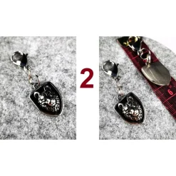 Anhänger für Charivari aus Edelstahl, Trachtenschmuck