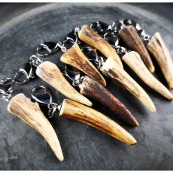 Anhänger für Charivari, Horn, Geweih, Edelstahl, Trachtenschmuck