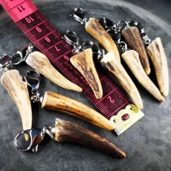 Anhänger für Charivari, Horn, Geweih, Edelstahl, Trachtenschmuck