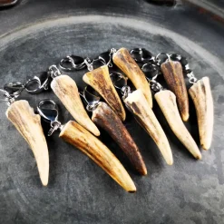 Anhänger für Charivari, Horn, Geweih, Edelstahl, Trachtenschmuck