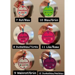 Anhänger für  Schultüte  zum Befestigen an der Schultüte zur Einschulung Schulranzen Tornister