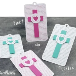 Anhänger Gastgeschenke Kommunion - Jesus hat ein Herz für mich -