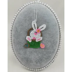 Anhänger Hase in Korb