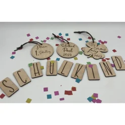 Anhänger Holz Schultüte / Schulanfang / personalisiert