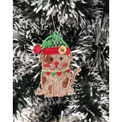 Anhänger Hund mit Mütze