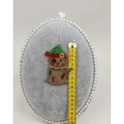 Anhänger Hund mit Mütze