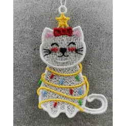 Anhänger Katze Lichterkette