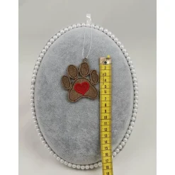 Anhänger Pfote mit Herz