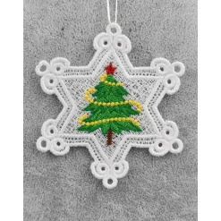 Anhänger Schneekristall Bäumchen