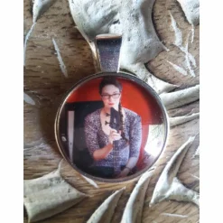 Anhänger und Kette 20mm Edelstahl mit eigenen Bild - Foto personalisiert Cabochon besondere Geschenke