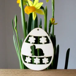 Anhänger-Ei Hase Puschel aus Holz