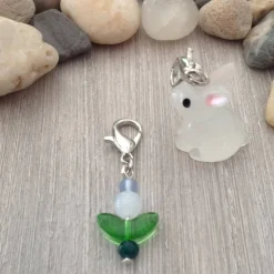 Anhängerset 'Kaninchen und Blume'