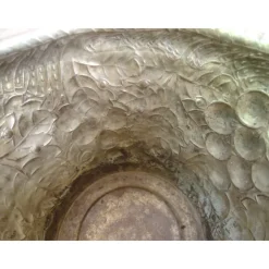 Antik Sektkühler Weinkühler Versilbert Handgetrieben Eiskübel Champagner Kühler