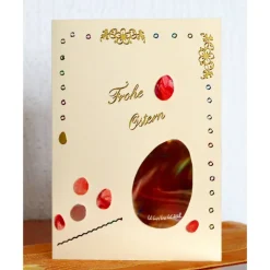 Aparte Osterkarte als Unikat mit Encaustic-Malerei