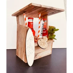 Aperol personalisiertes Geschenk Beach Bar + Kerze für 2 Flaschen Aperol Spritztour, Partygeschenk