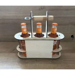 Aperol Spritz Getränkehalter für 3 Flaschen Aperol Spritztour Partygeschenk