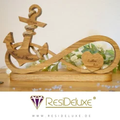 Aphrodite Unendlichkeitszeichen Anker Herz Gravur Hochzeitsgeschenk Geschenk Verlobung Jahrestag Herz Hochzeit