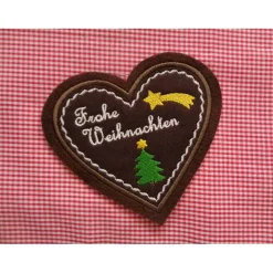 Applikation / Aufnäher Lebkuchenherz Weihnachten