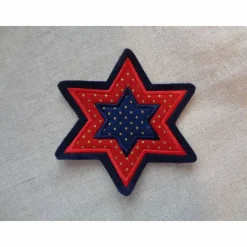 Applikation / Aufnäher weihnachtlicher Stern