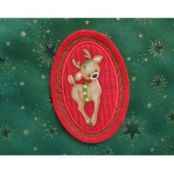 Applikation  Aufnäher   Applikation/Aufnäher Rentier Button