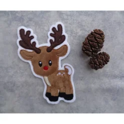 Applikation süsses Rentier, Aufnäher