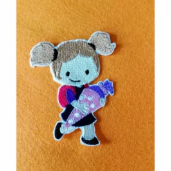 Applikationen, Stickbilder für den Schulanfang zum aufbügeln, Stickbilder, Bügelbilder