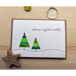 Aquarell Weihnachtskarte 