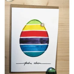 Aquarell-Osterkarte 