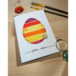 Aquarell-Osterkarte 
