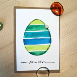Aquarell-Osterkarte 
