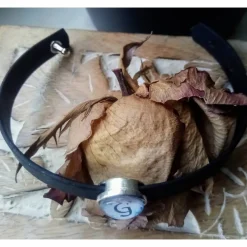 Armband aus 10mm breiten schwarzen Kork mit Kreuz gleich Liebe Slider