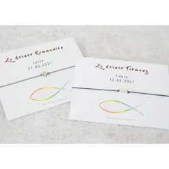 Armband Firmung personalisierter Karte Geschenk zur Firmung