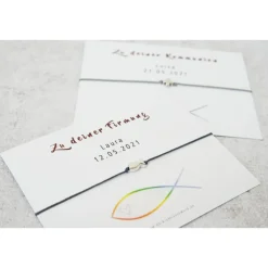 Armband Firmung personalisierter Karte Geschenk zur Firmung