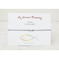 Armband Firmung personalisierter Karte Geschenk zur Firmung
