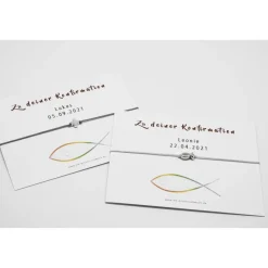 Armband Konfirmation Mädchen Jungs mit personalisierter Karte Geschenk