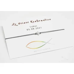 Armband Konfirmation Mädchen Jungs mit personalisierter Karte Geschenk