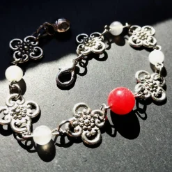 Armband mit Jadeperlen, Vintage-Stil, Damenarmband, Armschmuck**Wiesn*121