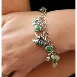 Armband,Wiesn, Bettelarmband, Trachtenschmuck, Dirndl, Brezen, Herz, Maß, Maßkrug, Bettelarmband