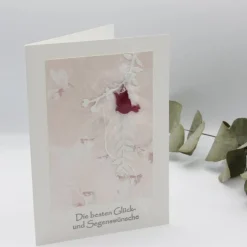 Außergewöhnliche Glückwunschkarte zur Kommunion oder Konfirmation