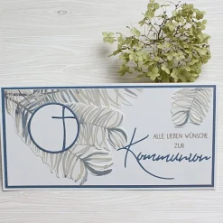 Außergewöhnliche Glückwunschkarte zur Kommunion